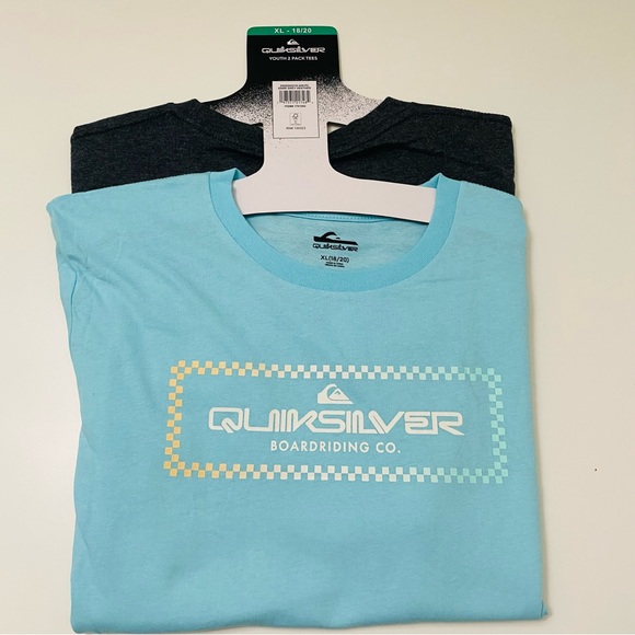 Quicksilver Youth 2 pack Tee Shirts, NWT. - Picture 1 of 8